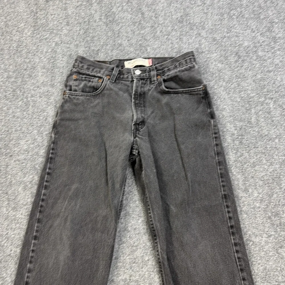 Levis 550 Jeans Mens 30x28 Black Relaxed Fit Tapered Denim Pants